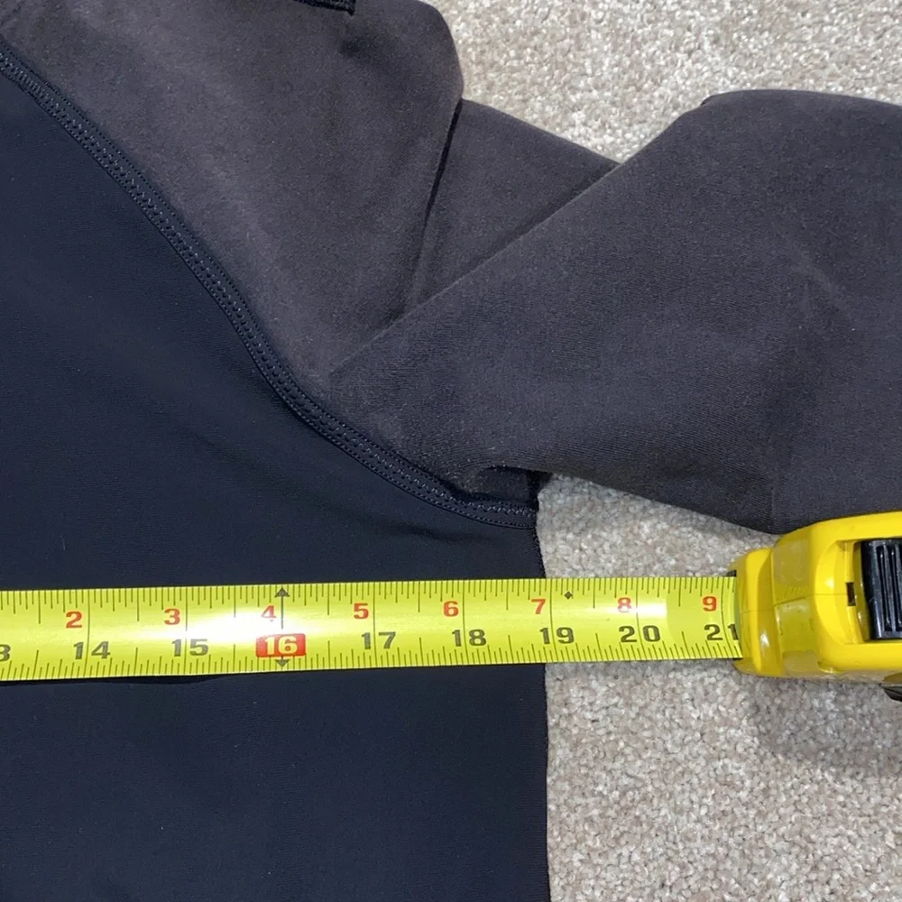 Lululemon Black Zip Up Jacket Two Tone Size 10‎